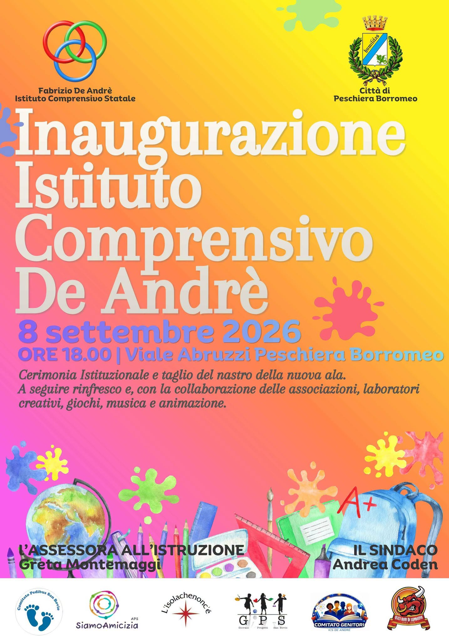 Inaugurazione della scuola Antichi Fontanili